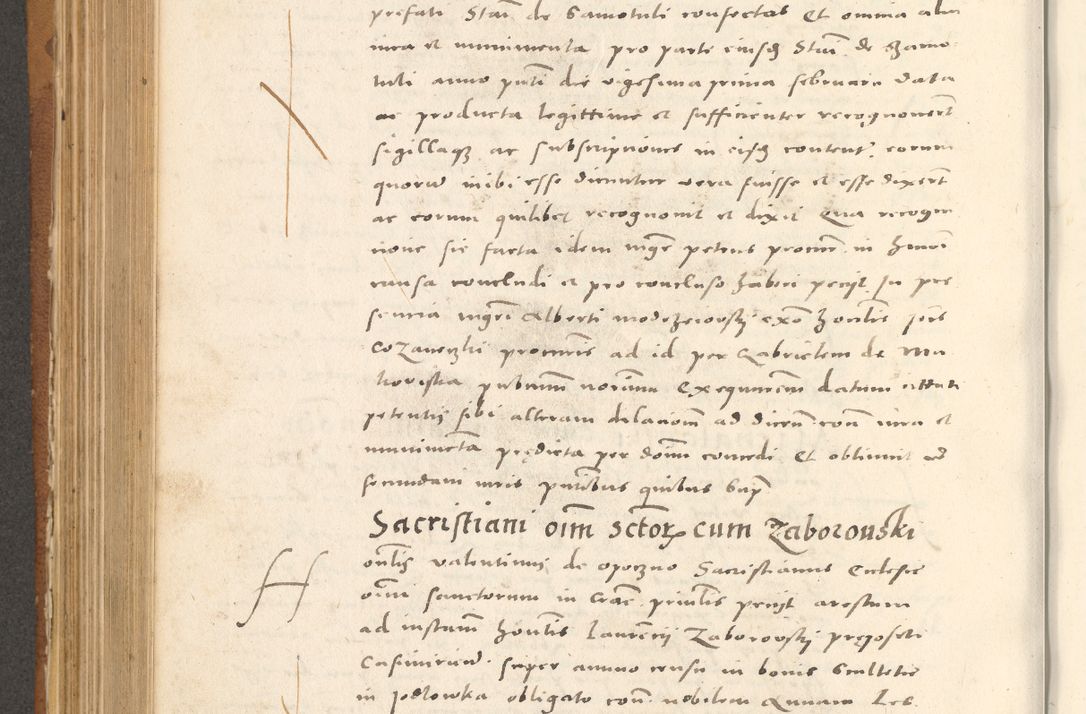 Zdjęcie nr 553 dla obiektu archiwalnego: Acta actorum, sententiarum tam diffinitivarum quam interloquutoriarum, decretorum, obligationum, quietationum et constitutionum procuratorum coram reverendo domino Andrea Przeczlauski scholastico vicarioque in spiritualibus generali Cracoviensi, ad annum Domini millesimum quingentesimum sexagesimum primum, cuius inditio quarta, pontidicatus Pii quarti, annus secundus, poeliciter sequuntur