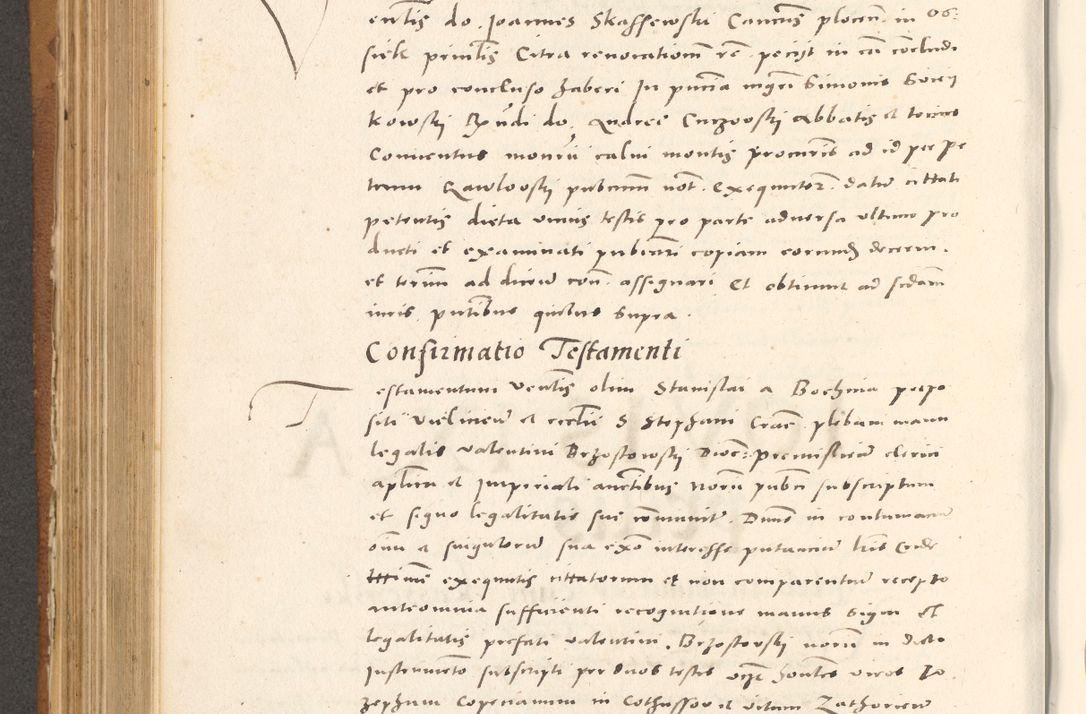 Zdjęcie nr 547 dla obiektu archiwalnego: Acta actorum, sententiarum tam diffinitivarum quam interloquutoriarum, decretorum, obligationum, quietationum et constitutionum procuratorum coram reverendo domino Andrea Przeczlauski scholastico vicarioque in spiritualibus generali Cracoviensi, ad annum Domini millesimum quingentesimum sexagesimum primum, cuius inditio quarta, pontidicatus Pii quarti, annus secundus, poeliciter sequuntur