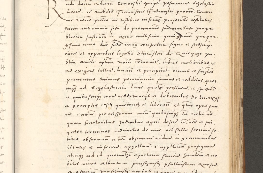 Zdjęcie nr 544 dla obiektu archiwalnego: Acta actorum, sententiarum tam diffinitivarum quam interloquutoriarum, decretorum, obligationum, quietationum et constitutionum procuratorum coram reverendo domino Andrea Przeczlauski scholastico vicarioque in spiritualibus generali Cracoviensi, ad annum Domini millesimum quingentesimum sexagesimum primum, cuius inditio quarta, pontidicatus Pii quarti, annus secundus, poeliciter sequuntur