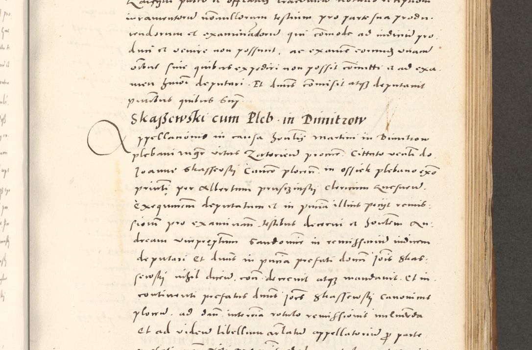 Zdjęcie nr 540 dla obiektu archiwalnego: Acta actorum, sententiarum tam diffinitivarum quam interloquutoriarum, decretorum, obligationum, quietationum et constitutionum procuratorum coram reverendo domino Andrea Przeczlauski scholastico vicarioque in spiritualibus generali Cracoviensi, ad annum Domini millesimum quingentesimum sexagesimum primum, cuius inditio quarta, pontidicatus Pii quarti, annus secundus, poeliciter sequuntur