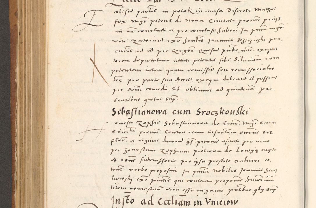 Zdjęcie nr 541 dla obiektu archiwalnego: Acta actorum, sententiarum tam diffinitivarum quam interloquutoriarum, decretorum, obligationum, quietationum et constitutionum procuratorum coram reverendo domino Andrea Przeczlauski scholastico vicarioque in spiritualibus generali Cracoviensi, ad annum Domini millesimum quingentesimum sexagesimum primum, cuius inditio quarta, pontidicatus Pii quarti, annus secundus, poeliciter sequuntur