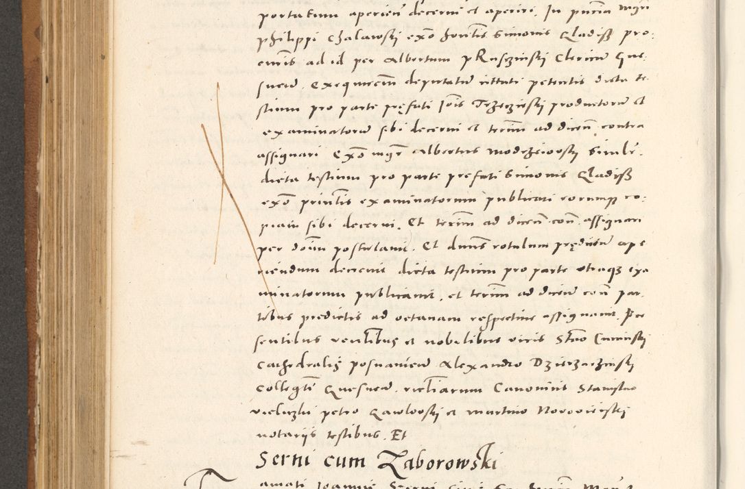 Zdjęcie nr 539 dla obiektu archiwalnego: Acta actorum, sententiarum tam diffinitivarum quam interloquutoriarum, decretorum, obligationum, quietationum et constitutionum procuratorum coram reverendo domino Andrea Przeczlauski scholastico vicarioque in spiritualibus generali Cracoviensi, ad annum Domini millesimum quingentesimum sexagesimum primum, cuius inditio quarta, pontidicatus Pii quarti, annus secundus, poeliciter sequuntur