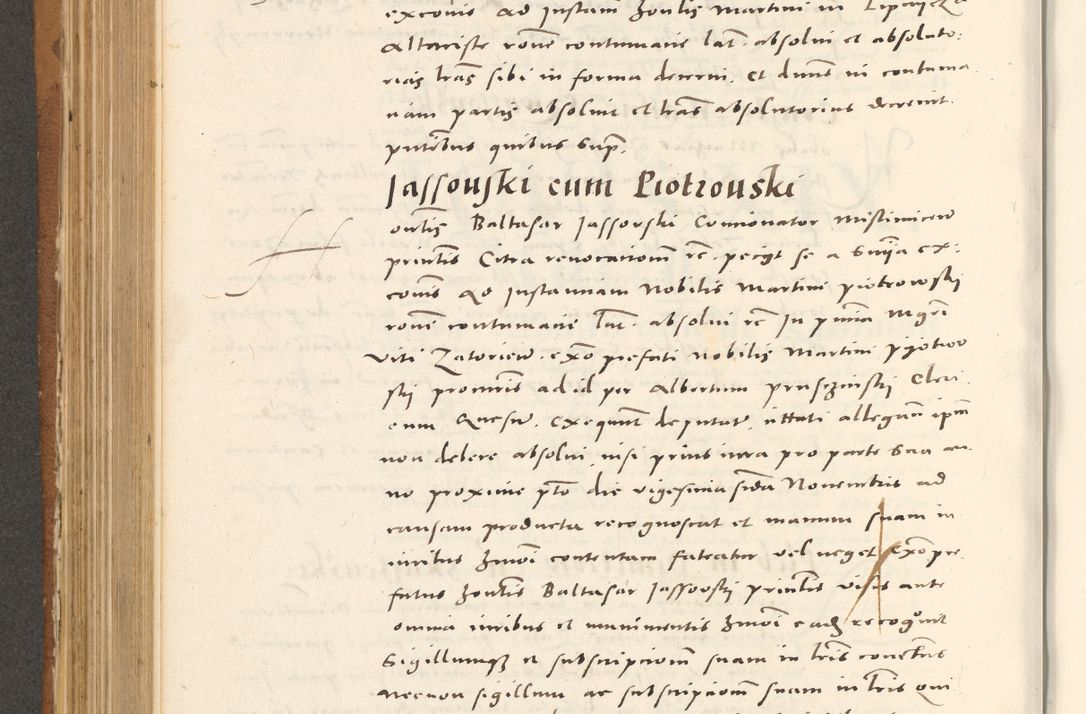 Zdjęcie nr 529 dla obiektu archiwalnego: Acta actorum, sententiarum tam diffinitivarum quam interloquutoriarum, decretorum, obligationum, quietationum et constitutionum procuratorum coram reverendo domino Andrea Przeczlauski scholastico vicarioque in spiritualibus generali Cracoviensi, ad annum Domini millesimum quingentesimum sexagesimum primum, cuius inditio quarta, pontidicatus Pii quarti, annus secundus, poeliciter sequuntur