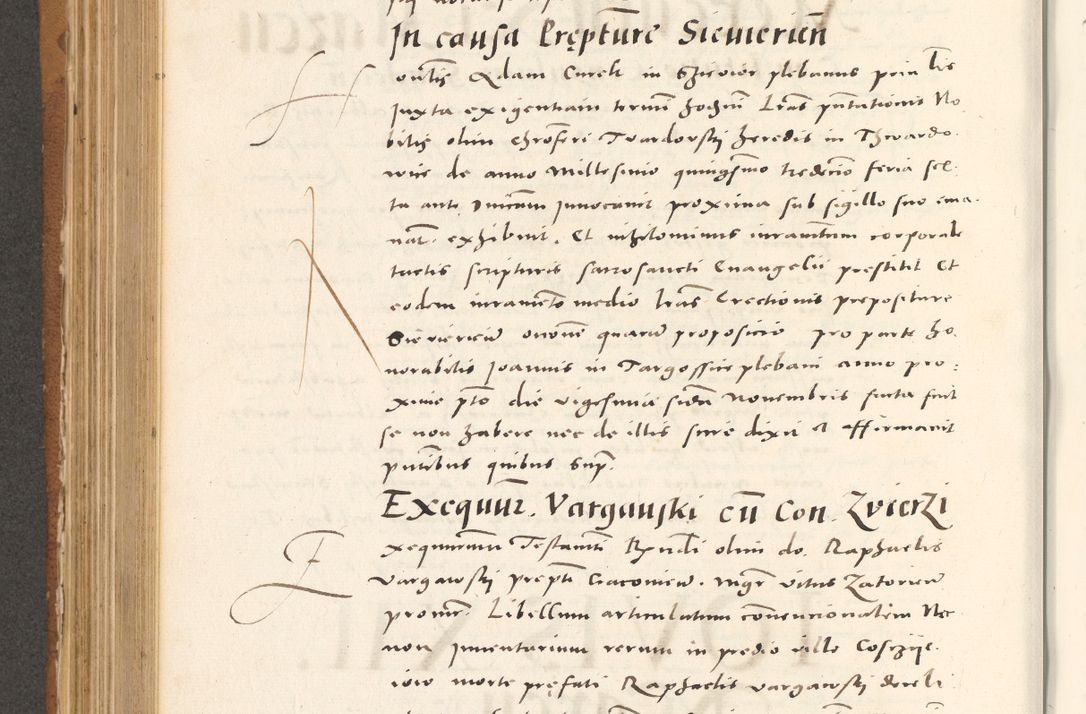 Zdjęcie nr 523 dla obiektu archiwalnego: Acta actorum, sententiarum tam diffinitivarum quam interloquutoriarum, decretorum, obligationum, quietationum et constitutionum procuratorum coram reverendo domino Andrea Przeczlauski scholastico vicarioque in spiritualibus generali Cracoviensi, ad annum Domini millesimum quingentesimum sexagesimum primum, cuius inditio quarta, pontidicatus Pii quarti, annus secundus, poeliciter sequuntur