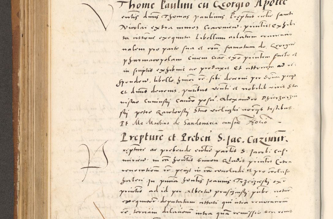 Zdjęcie nr 525 dla obiektu archiwalnego: Acta actorum, sententiarum tam diffinitivarum quam interloquutoriarum, decretorum, obligationum, quietationum et constitutionum procuratorum coram reverendo domino Andrea Przeczlauski scholastico vicarioque in spiritualibus generali Cracoviensi, ad annum Domini millesimum quingentesimum sexagesimum primum, cuius inditio quarta, pontidicatus Pii quarti, annus secundus, poeliciter sequuntur