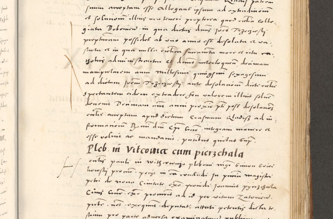 Zdjęcie nr 526 dla obiektu archiwalnego: Acta actorum, sententiarum tam diffinitivarum quam interloquutoriarum, decretorum, obligationum, quietationum et constitutionum procuratorum coram reverendo domino Andrea Przeczlauski scholastico vicarioque in spiritualibus generali Cracoviensi, ad annum Domini millesimum quingentesimum sexagesimum primum, cuius inditio quarta, pontidicatus Pii quarti, annus secundus, poeliciter sequuntur