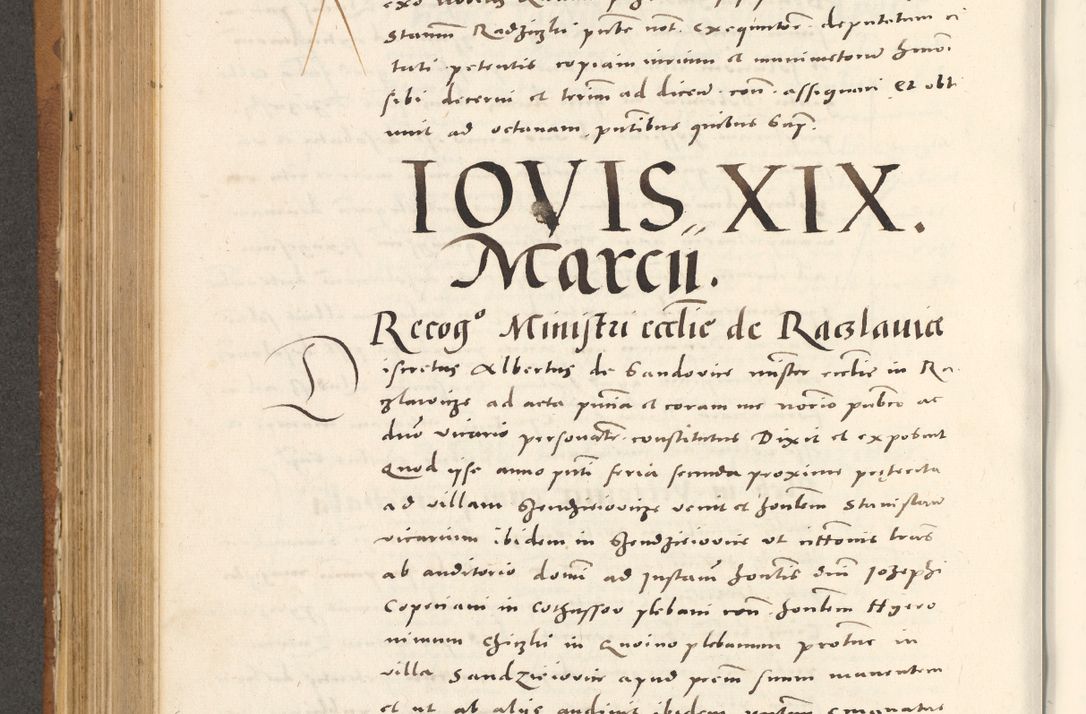 Zdjęcie nr 527 dla obiektu archiwalnego: Acta actorum, sententiarum tam diffinitivarum quam interloquutoriarum, decretorum, obligationum, quietationum et constitutionum procuratorum coram reverendo domino Andrea Przeczlauski scholastico vicarioque in spiritualibus generali Cracoviensi, ad annum Domini millesimum quingentesimum sexagesimum primum, cuius inditio quarta, pontidicatus Pii quarti, annus secundus, poeliciter sequuntur