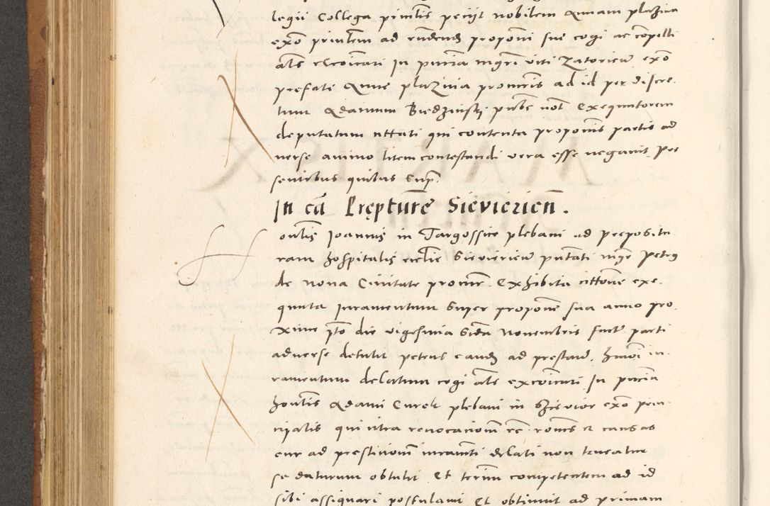 Zdjęcie nr 521 dla obiektu archiwalnego: Acta actorum, sententiarum tam diffinitivarum quam interloquutoriarum, decretorum, obligationum, quietationum et constitutionum procuratorum coram reverendo domino Andrea Przeczlauski scholastico vicarioque in spiritualibus generali Cracoviensi, ad annum Domini millesimum quingentesimum sexagesimum primum, cuius inditio quarta, pontidicatus Pii quarti, annus secundus, poeliciter sequuntur