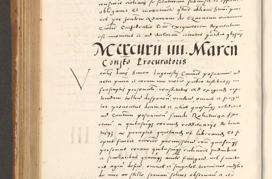 Zdjęcie nr 517 dla obiektu archiwalnego: Acta actorum, sententiarum tam diffinitivarum quam interloquutoriarum, decretorum, obligationum, quietationum et constitutionum procuratorum coram reverendo domino Andrea Przeczlauski scholastico vicarioque in spiritualibus generali Cracoviensi, ad annum Domini millesimum quingentesimum sexagesimum primum, cuius inditio quarta, pontidicatus Pii quarti, annus secundus, poeliciter sequuntur