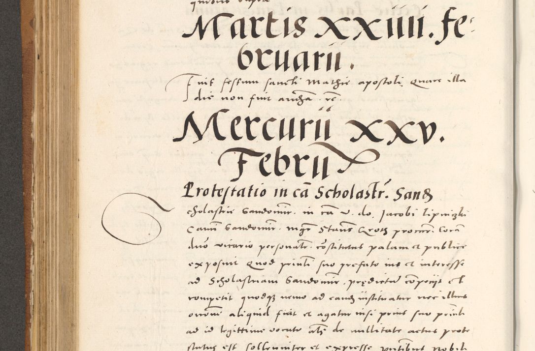 Zdjęcie nr 509 dla obiektu archiwalnego: Acta actorum, sententiarum tam diffinitivarum quam interloquutoriarum, decretorum, obligationum, quietationum et constitutionum procuratorum coram reverendo domino Andrea Przeczlauski scholastico vicarioque in spiritualibus generali Cracoviensi, ad annum Domini millesimum quingentesimum sexagesimum primum, cuius inditio quarta, pontidicatus Pii quarti, annus secundus, poeliciter sequuntur