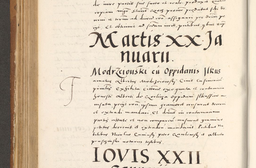 Zdjęcie nr 487 dla obiektu archiwalnego: Acta actorum, sententiarum tam diffinitivarum quam interloquutoriarum, decretorum, obligationum, quietationum et constitutionum procuratorum coram reverendo domino Andrea Przeczlauski scholastico vicarioque in spiritualibus generali Cracoviensi, ad annum Domini millesimum quingentesimum sexagesimum primum, cuius inditio quarta, pontidicatus Pii quarti, annus secundus, poeliciter sequuntur