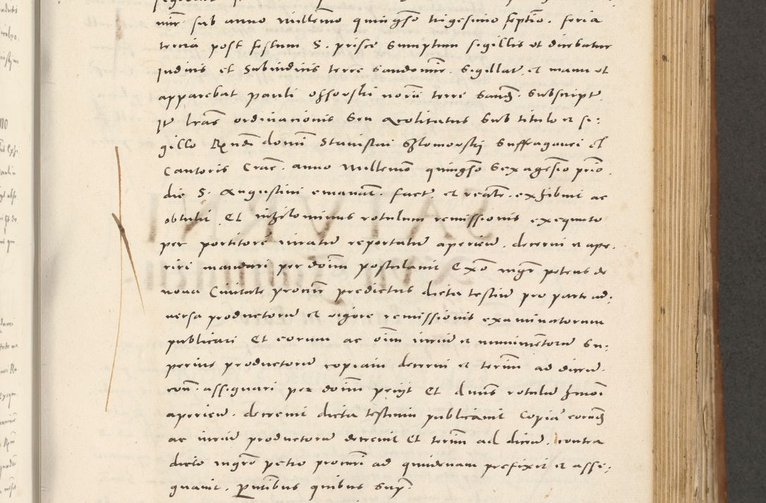 Zdjęcie nr 484 dla obiektu archiwalnego: Acta actorum, sententiarum tam diffinitivarum quam interloquutoriarum, decretorum, obligationum, quietationum et constitutionum procuratorum coram reverendo domino Andrea Przeczlauski scholastico vicarioque in spiritualibus generali Cracoviensi, ad annum Domini millesimum quingentesimum sexagesimum primum, cuius inditio quarta, pontidicatus Pii quarti, annus secundus, poeliciter sequuntur