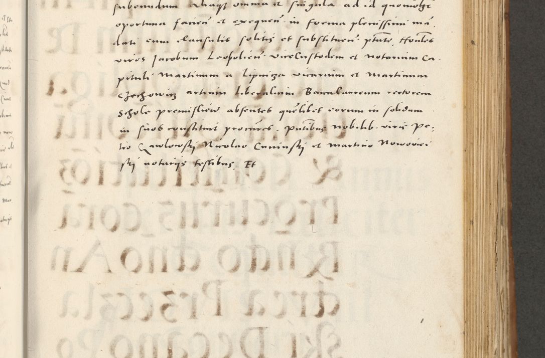 Zdjęcie nr 478 dla obiektu archiwalnego: Acta actorum, sententiarum tam diffinitivarum quam interloquutoriarum, decretorum, obligationum, quietationum et constitutionum procuratorum coram reverendo domino Andrea Przeczlauski scholastico vicarioque in spiritualibus generali Cracoviensi, ad annum Domini millesimum quingentesimum sexagesimum primum, cuius inditio quarta, pontidicatus Pii quarti, annus secundus, poeliciter sequuntur
