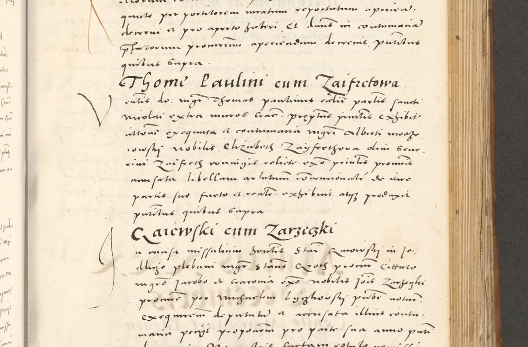 Zdjęcie nr 476 dla obiektu archiwalnego: Acta actorum, sententiarum tam diffinitivarum quam interloquutoriarum, decretorum, obligationum, quietationum et constitutionum procuratorum coram reverendo domino Andrea Przeczlauski scholastico vicarioque in spiritualibus generali Cracoviensi, ad annum Domini millesimum quingentesimum sexagesimum primum, cuius inditio quarta, pontidicatus Pii quarti, annus secundus, poeliciter sequuntur