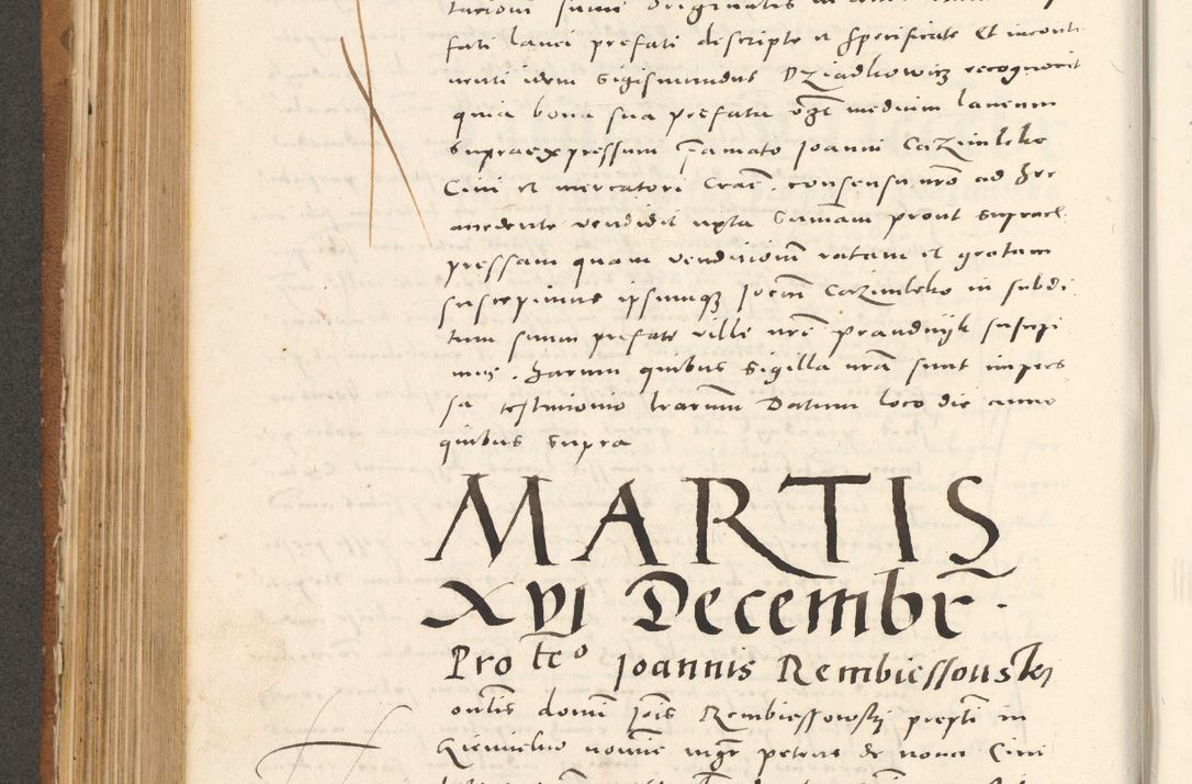 Zdjęcie nr 469 dla obiektu archiwalnego: Acta actorum, sententiarum tam diffinitivarum quam interloquutoriarum, decretorum, obligationum, quietationum et constitutionum procuratorum coram reverendo domino Andrea Przeczlauski scholastico vicarioque in spiritualibus generali Cracoviensi, ad annum Domini millesimum quingentesimum sexagesimum primum, cuius inditio quarta, pontidicatus Pii quarti, annus secundus, poeliciter sequuntur