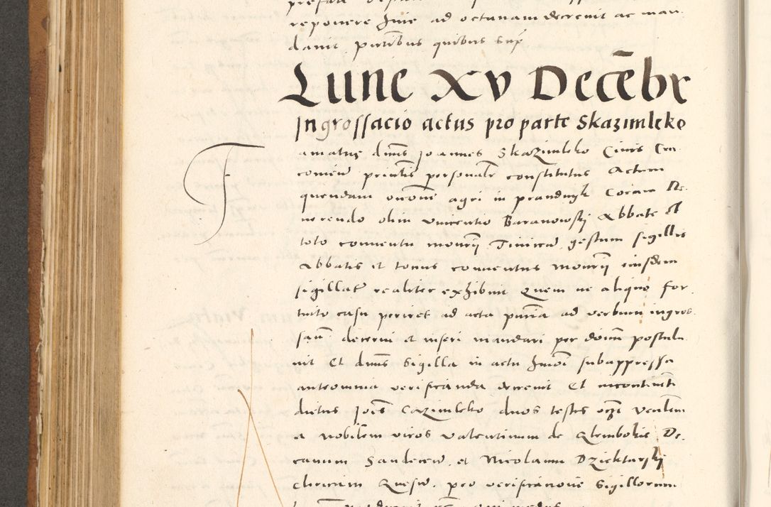 Zdjęcie nr 467 dla obiektu archiwalnego: Acta actorum, sententiarum tam diffinitivarum quam interloquutoriarum, decretorum, obligationum, quietationum et constitutionum procuratorum coram reverendo domino Andrea Przeczlauski scholastico vicarioque in spiritualibus generali Cracoviensi, ad annum Domini millesimum quingentesimum sexagesimum primum, cuius inditio quarta, pontidicatus Pii quarti, annus secundus, poeliciter sequuntur