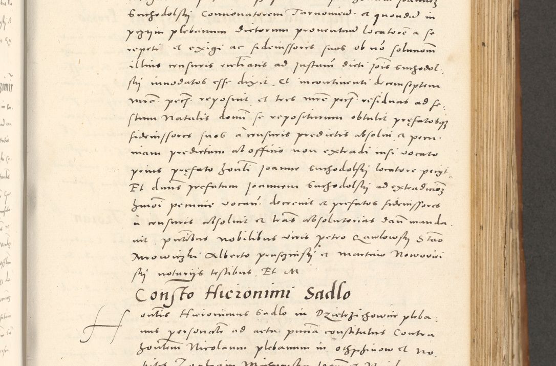 Zdjęcie nr 456 dla obiektu archiwalnego: Acta actorum, sententiarum tam diffinitivarum quam interloquutoriarum, decretorum, obligationum, quietationum et constitutionum procuratorum coram reverendo domino Andrea Przeczlauski scholastico vicarioque in spiritualibus generali Cracoviensi, ad annum Domini millesimum quingentesimum sexagesimum primum, cuius inditio quarta, pontidicatus Pii quarti, annus secundus, poeliciter sequuntur