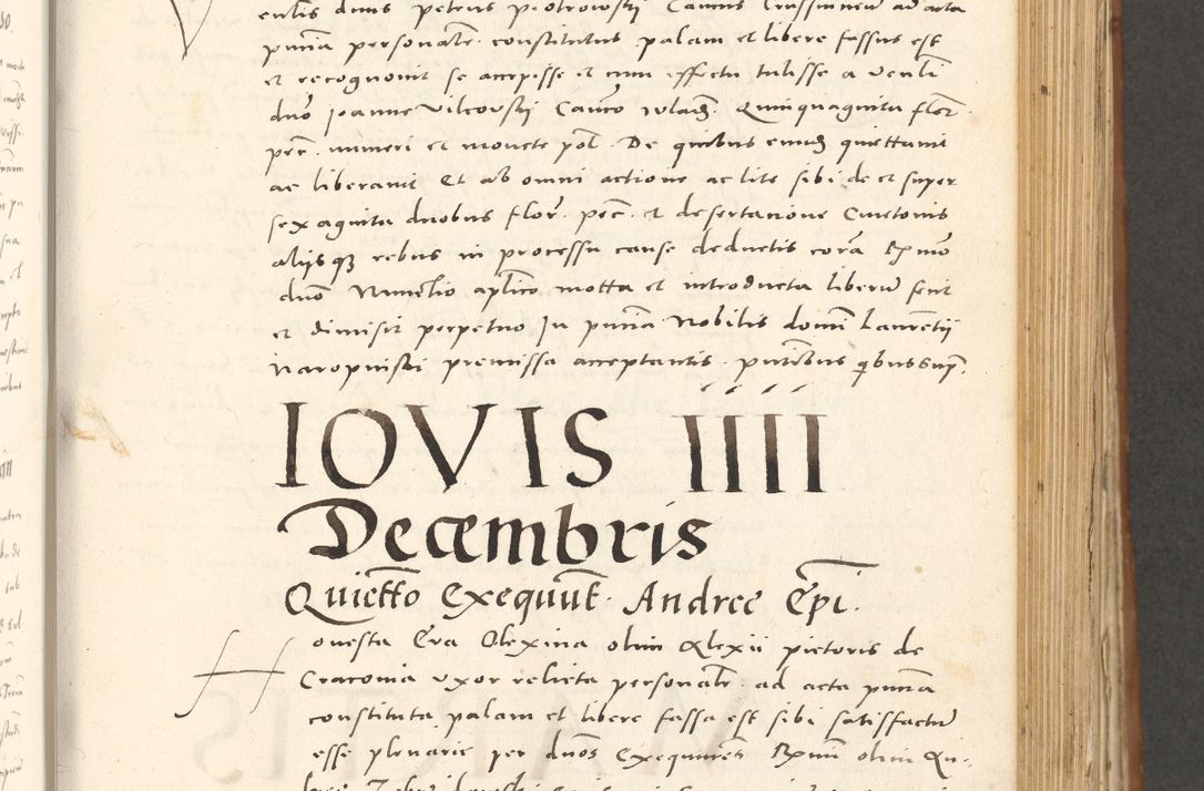 Zdjęcie nr 458 dla obiektu archiwalnego: Acta actorum, sententiarum tam diffinitivarum quam interloquutoriarum, decretorum, obligationum, quietationum et constitutionum procuratorum coram reverendo domino Andrea Przeczlauski scholastico vicarioque in spiritualibus generali Cracoviensi, ad annum Domini millesimum quingentesimum sexagesimum primum, cuius inditio quarta, pontidicatus Pii quarti, annus secundus, poeliciter sequuntur