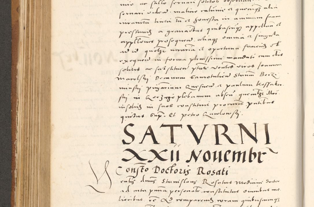 Zdjęcie nr 447 dla obiektu archiwalnego: Acta actorum, sententiarum tam diffinitivarum quam interloquutoriarum, decretorum, obligationum, quietationum et constitutionum procuratorum coram reverendo domino Andrea Przeczlauski scholastico vicarioque in spiritualibus generali Cracoviensi, ad annum Domini millesimum quingentesimum sexagesimum primum, cuius inditio quarta, pontidicatus Pii quarti, annus secundus, poeliciter sequuntur