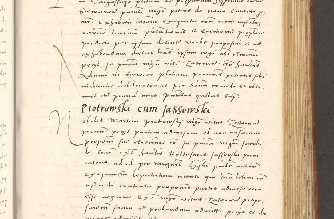 Zdjęcie nr 450 dla obiektu archiwalnego: Acta actorum, sententiarum tam diffinitivarum quam interloquutoriarum, decretorum, obligationum, quietationum et constitutionum procuratorum coram reverendo domino Andrea Przeczlauski scholastico vicarioque in spiritualibus generali Cracoviensi, ad annum Domini millesimum quingentesimum sexagesimum primum, cuius inditio quarta, pontidicatus Pii quarti, annus secundus, poeliciter sequuntur