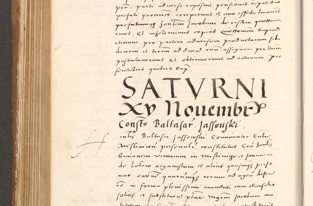 Zdjęcie nr 441 dla obiektu archiwalnego: Acta actorum, sententiarum tam diffinitivarum quam interloquutoriarum, decretorum, obligationum, quietationum et constitutionum procuratorum coram reverendo domino Andrea Przeczlauski scholastico vicarioque in spiritualibus generali Cracoviensi, ad annum Domini millesimum quingentesimum sexagesimum primum, cuius inditio quarta, pontidicatus Pii quarti, annus secundus, poeliciter sequuntur