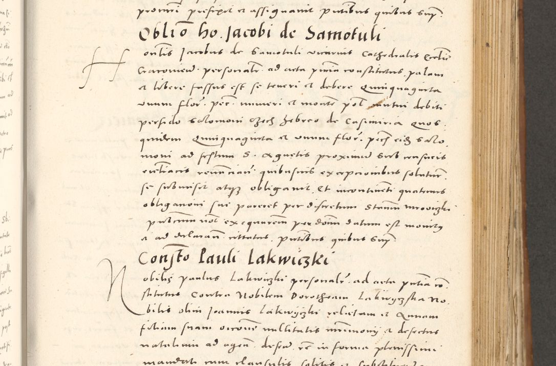 Zdjęcie nr 444 dla obiektu archiwalnego: Acta actorum, sententiarum tam diffinitivarum quam interloquutoriarum, decretorum, obligationum, quietationum et constitutionum procuratorum coram reverendo domino Andrea Przeczlauski scholastico vicarioque in spiritualibus generali Cracoviensi, ad annum Domini millesimum quingentesimum sexagesimum primum, cuius inditio quarta, pontidicatus Pii quarti, annus secundus, poeliciter sequuntur