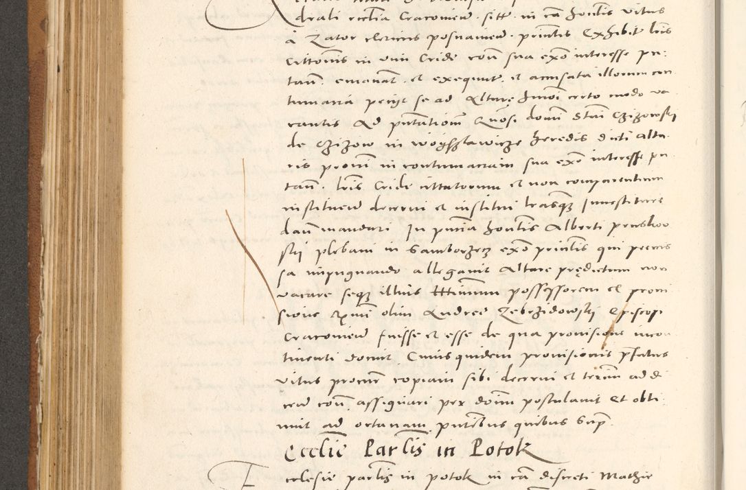 Zdjęcie nr 439 dla obiektu archiwalnego: Acta actorum, sententiarum tam diffinitivarum quam interloquutoriarum, decretorum, obligationum, quietationum et constitutionum procuratorum coram reverendo domino Andrea Przeczlauski scholastico vicarioque in spiritualibus generali Cracoviensi, ad annum Domini millesimum quingentesimum sexagesimum primum, cuius inditio quarta, pontidicatus Pii quarti, annus secundus, poeliciter sequuntur