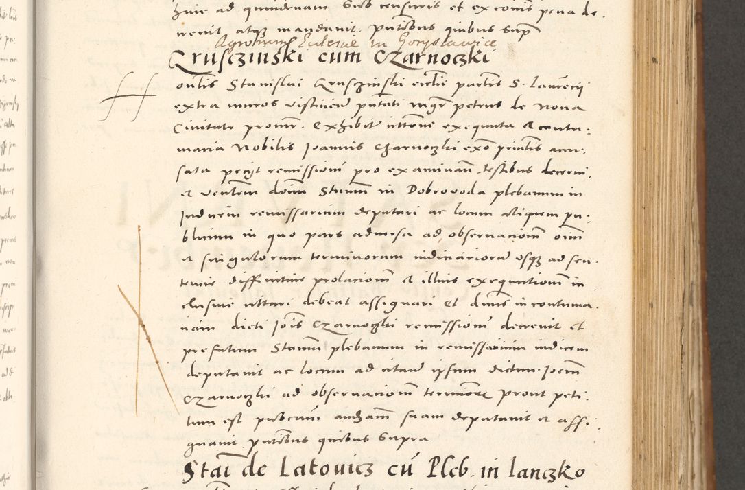 Zdjęcie nr 440 dla obiektu archiwalnego: Acta actorum, sententiarum tam diffinitivarum quam interloquutoriarum, decretorum, obligationum, quietationum et constitutionum procuratorum coram reverendo domino Andrea Przeczlauski scholastico vicarioque in spiritualibus generali Cracoviensi, ad annum Domini millesimum quingentesimum sexagesimum primum, cuius inditio quarta, pontidicatus Pii quarti, annus secundus, poeliciter sequuntur