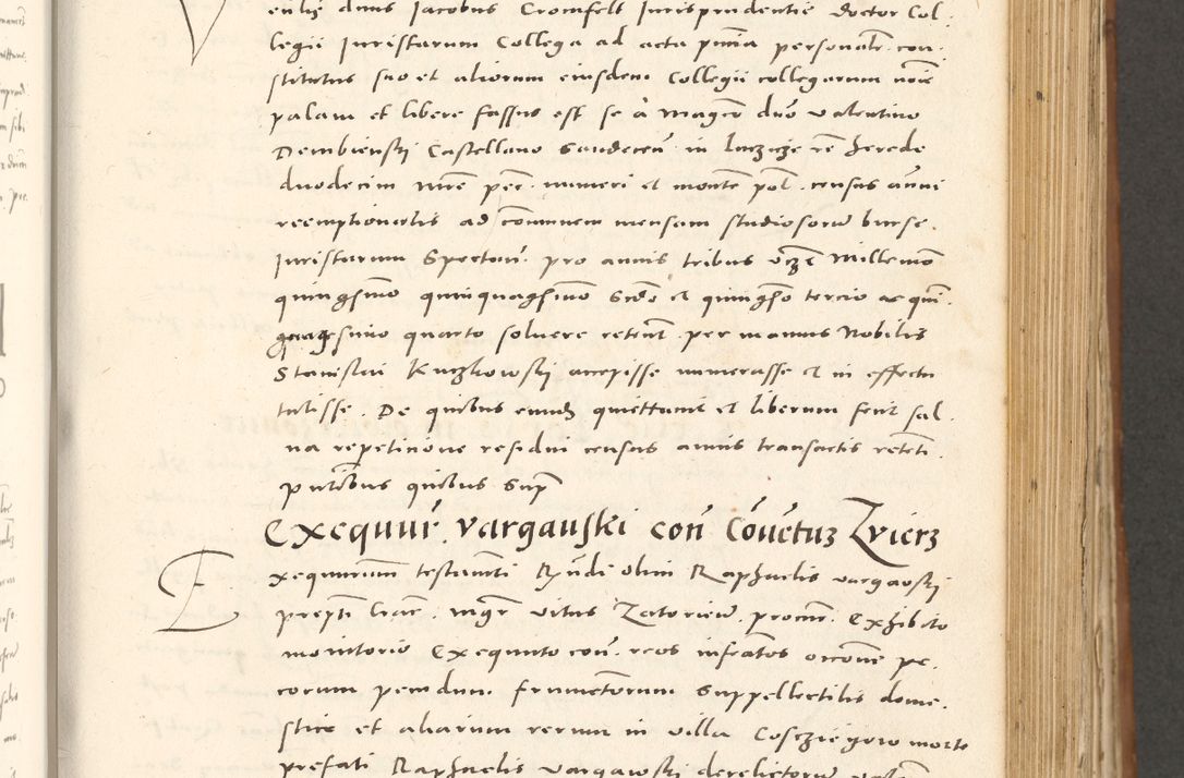 Zdjęcie nr 442 dla obiektu archiwalnego: Acta actorum, sententiarum tam diffinitivarum quam interloquutoriarum, decretorum, obligationum, quietationum et constitutionum procuratorum coram reverendo domino Andrea Przeczlauski scholastico vicarioque in spiritualibus generali Cracoviensi, ad annum Domini millesimum quingentesimum sexagesimum primum, cuius inditio quarta, pontidicatus Pii quarti, annus secundus, poeliciter sequuntur