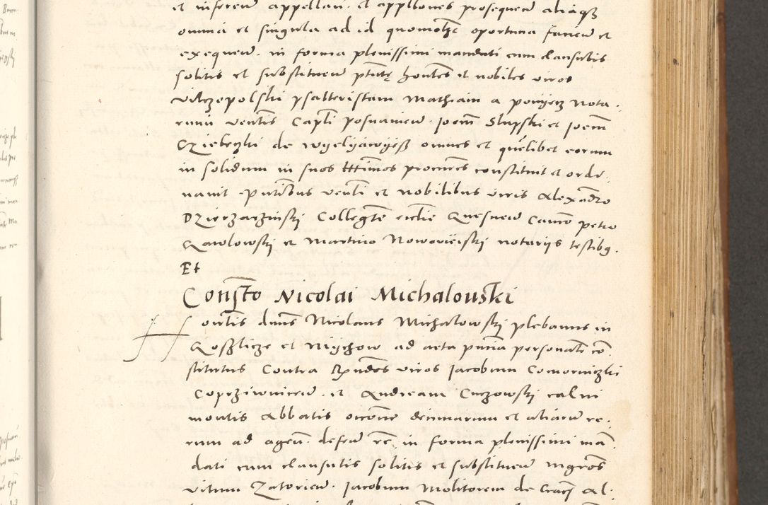 Zdjęcie nr 438 dla obiektu archiwalnego: Acta actorum, sententiarum tam diffinitivarum quam interloquutoriarum, decretorum, obligationum, quietationum et constitutionum procuratorum coram reverendo domino Andrea Przeczlauski scholastico vicarioque in spiritualibus generali Cracoviensi, ad annum Domini millesimum quingentesimum sexagesimum primum, cuius inditio quarta, pontidicatus Pii quarti, annus secundus, poeliciter sequuntur