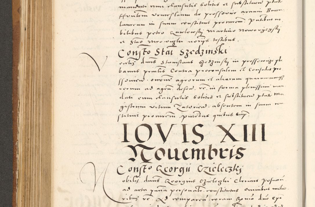 Zdjęcie nr 437 dla obiektu archiwalnego: Acta actorum, sententiarum tam diffinitivarum quam interloquutoriarum, decretorum, obligationum, quietationum et constitutionum procuratorum coram reverendo domino Andrea Przeczlauski scholastico vicarioque in spiritualibus generali Cracoviensi, ad annum Domini millesimum quingentesimum sexagesimum primum, cuius inditio quarta, pontidicatus Pii quarti, annus secundus, poeliciter sequuntur