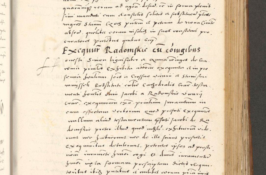 Zdjęcie nr 432 dla obiektu archiwalnego: Acta actorum, sententiarum tam diffinitivarum quam interloquutoriarum, decretorum, obligationum, quietationum et constitutionum procuratorum coram reverendo domino Andrea Przeczlauski scholastico vicarioque in spiritualibus generali Cracoviensi, ad annum Domini millesimum quingentesimum sexagesimum primum, cuius inditio quarta, pontidicatus Pii quarti, annus secundus, poeliciter sequuntur