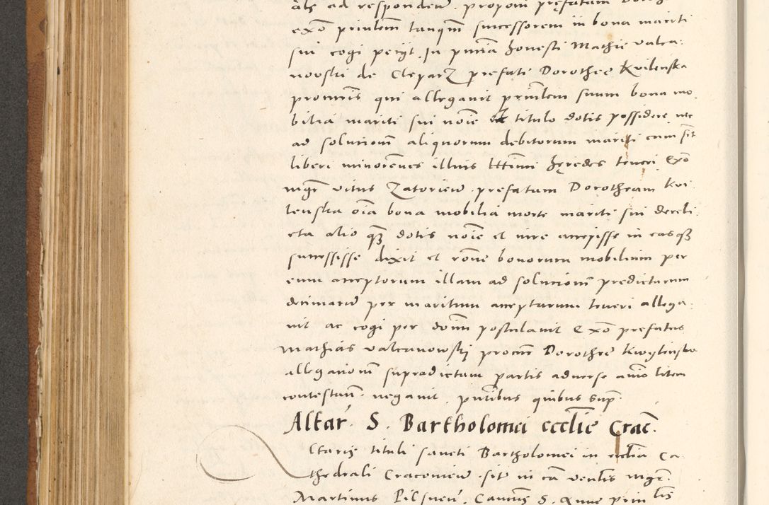 Zdjęcie nr 421 dla obiektu archiwalnego: Acta actorum, sententiarum tam diffinitivarum quam interloquutoriarum, decretorum, obligationum, quietationum et constitutionum procuratorum coram reverendo domino Andrea Przeczlauski scholastico vicarioque in spiritualibus generali Cracoviensi, ad annum Domini millesimum quingentesimum sexagesimum primum, cuius inditio quarta, pontidicatus Pii quarti, annus secundus, poeliciter sequuntur