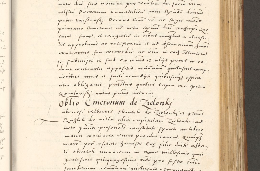 Zdjęcie nr 424 dla obiektu archiwalnego: Acta actorum, sententiarum tam diffinitivarum quam interloquutoriarum, decretorum, obligationum, quietationum et constitutionum procuratorum coram reverendo domino Andrea Przeczlauski scholastico vicarioque in spiritualibus generali Cracoviensi, ad annum Domini millesimum quingentesimum sexagesimum primum, cuius inditio quarta, pontidicatus Pii quarti, annus secundus, poeliciter sequuntur