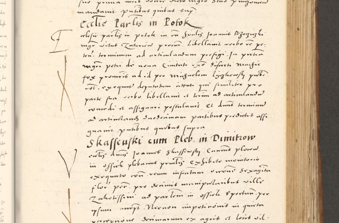 Zdjęcie nr 422 dla obiektu archiwalnego: Acta actorum, sententiarum tam diffinitivarum quam interloquutoriarum, decretorum, obligationum, quietationum et constitutionum procuratorum coram reverendo domino Andrea Przeczlauski scholastico vicarioque in spiritualibus generali Cracoviensi, ad annum Domini millesimum quingentesimum sexagesimum primum, cuius inditio quarta, pontidicatus Pii quarti, annus secundus, poeliciter sequuntur