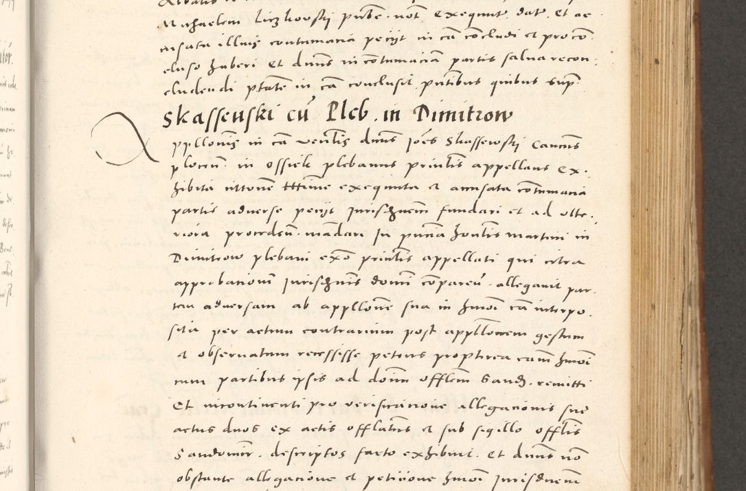 Zdjęcie nr 420 dla obiektu archiwalnego: Acta actorum, sententiarum tam diffinitivarum quam interloquutoriarum, decretorum, obligationum, quietationum et constitutionum procuratorum coram reverendo domino Andrea Przeczlauski scholastico vicarioque in spiritualibus generali Cracoviensi, ad annum Domini millesimum quingentesimum sexagesimum primum, cuius inditio quarta, pontidicatus Pii quarti, annus secundus, poeliciter sequuntur
