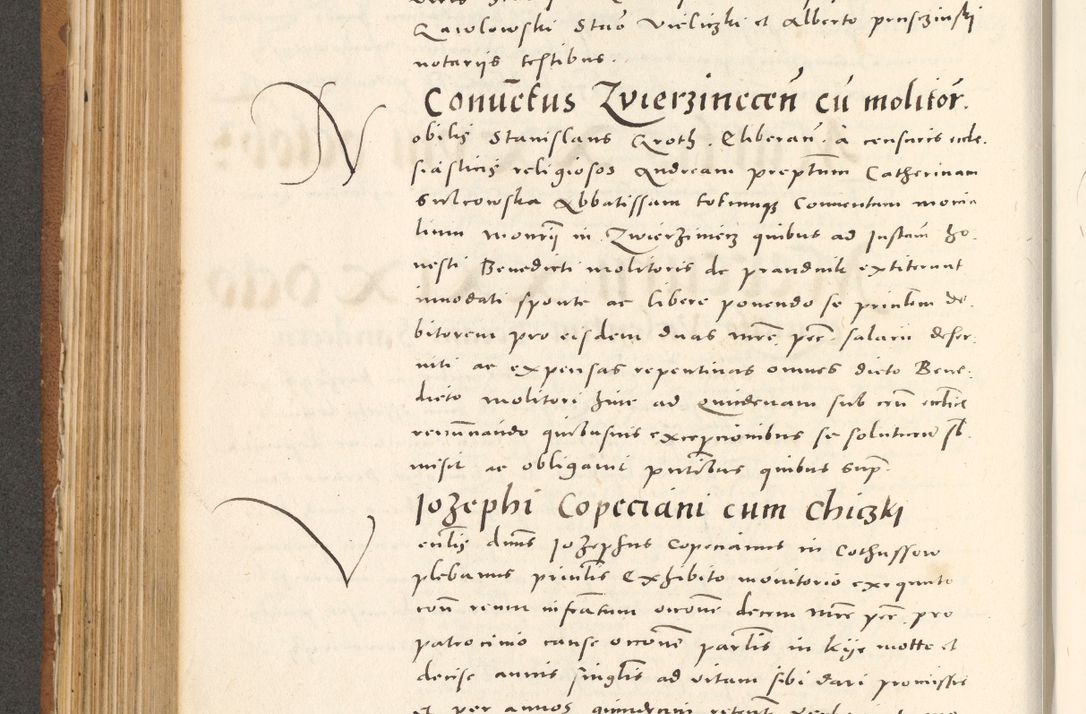 Zdjęcie nr 419 dla obiektu archiwalnego: Acta actorum, sententiarum tam diffinitivarum quam interloquutoriarum, decretorum, obligationum, quietationum et constitutionum procuratorum coram reverendo domino Andrea Przeczlauski scholastico vicarioque in spiritualibus generali Cracoviensi, ad annum Domini millesimum quingentesimum sexagesimum primum, cuius inditio quarta, pontidicatus Pii quarti, annus secundus, poeliciter sequuntur