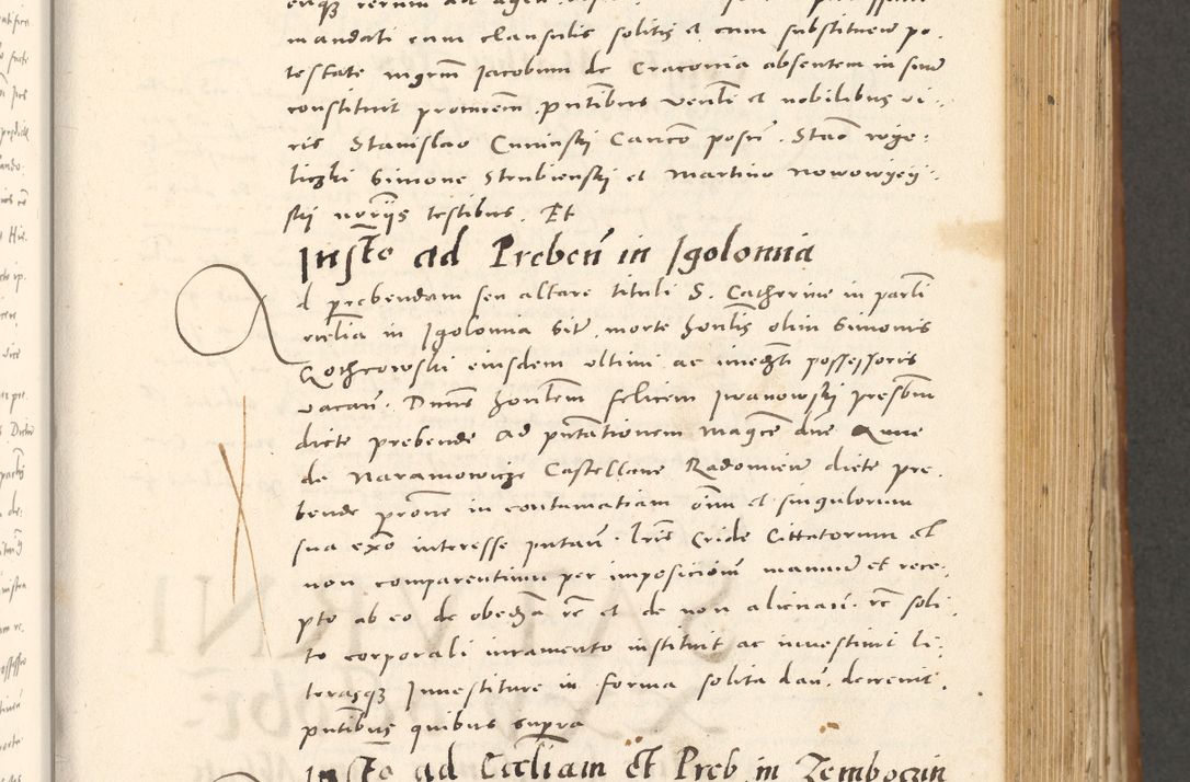 Zdjęcie nr 414 dla obiektu archiwalnego: Acta actorum, sententiarum tam diffinitivarum quam interloquutoriarum, decretorum, obligationum, quietationum et constitutionum procuratorum coram reverendo domino Andrea Przeczlauski scholastico vicarioque in spiritualibus generali Cracoviensi, ad annum Domini millesimum quingentesimum sexagesimum primum, cuius inditio quarta, pontidicatus Pii quarti, annus secundus, poeliciter sequuntur
