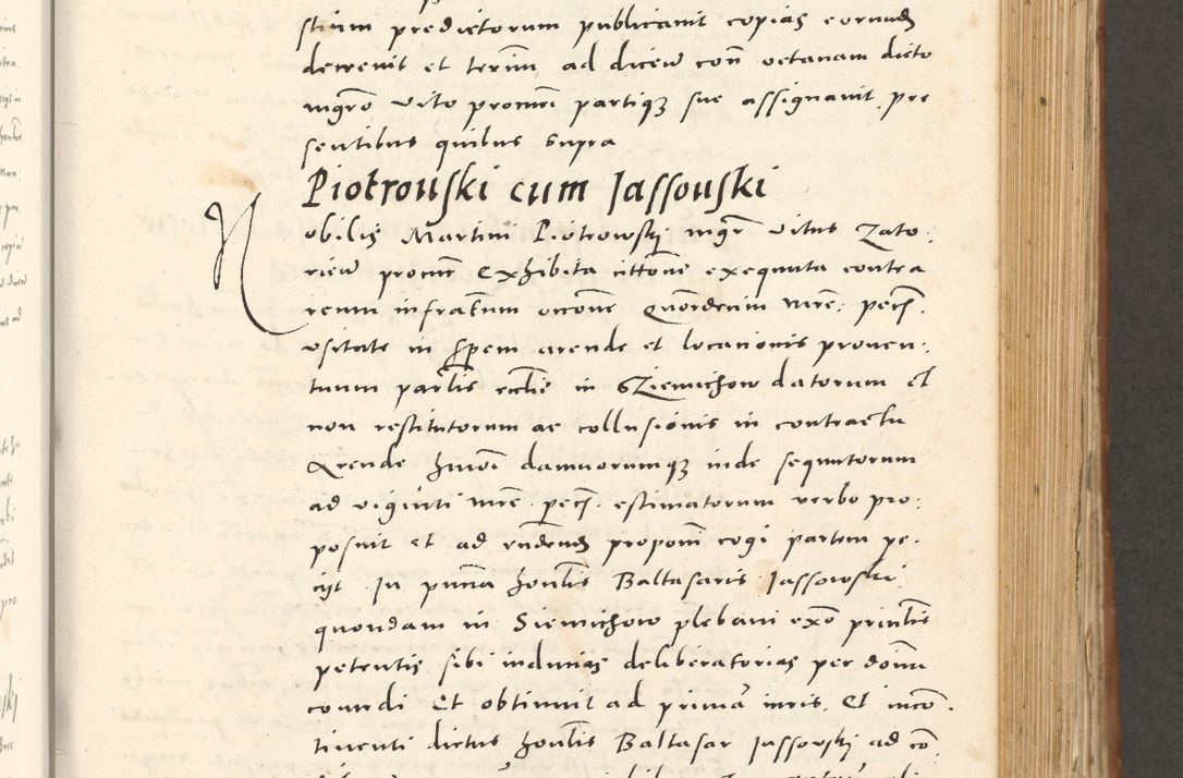 Zdjęcie nr 410 dla obiektu archiwalnego: Acta actorum, sententiarum tam diffinitivarum quam interloquutoriarum, decretorum, obligationum, quietationum et constitutionum procuratorum coram reverendo domino Andrea Przeczlauski scholastico vicarioque in spiritualibus generali Cracoviensi, ad annum Domini millesimum quingentesimum sexagesimum primum, cuius inditio quarta, pontidicatus Pii quarti, annus secundus, poeliciter sequuntur