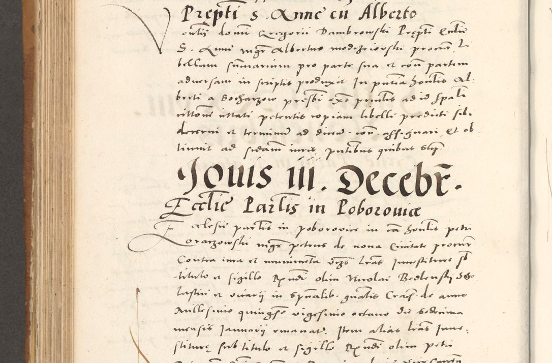 Zdjęcie nr 809 dla obiektu archiwalnego: Acta actorum, sententiarum tam diffinitivarum quam interloquutoriarum, decretorum, obligationum, quietationum et constitutionum procuratorum coram reverendo domino Andrea Przeczlauski scholastico vicarioque in spiritualibus generali Cracoviensi, ad annum Domini millesimum quingentesimum sexagesimum primum, cuius inditio quarta, pontidicatus Pii quarti, annus secundus, poeliciter sequuntur