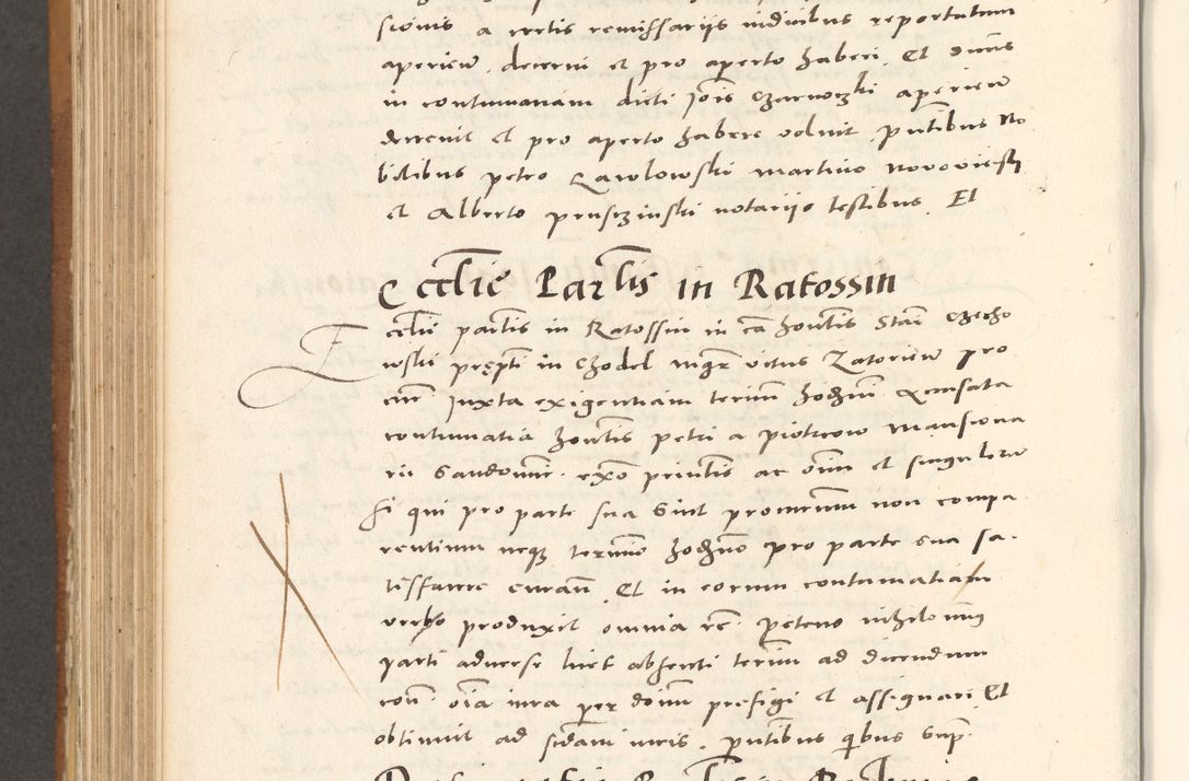 Zdjęcie nr 807 dla obiektu archiwalnego: Acta actorum, sententiarum tam diffinitivarum quam interloquutoriarum, decretorum, obligationum, quietationum et constitutionum procuratorum coram reverendo domino Andrea Przeczlauski scholastico vicarioque in spiritualibus generali Cracoviensi, ad annum Domini millesimum quingentesimum sexagesimum primum, cuius inditio quarta, pontidicatus Pii quarti, annus secundus, poeliciter sequuntur