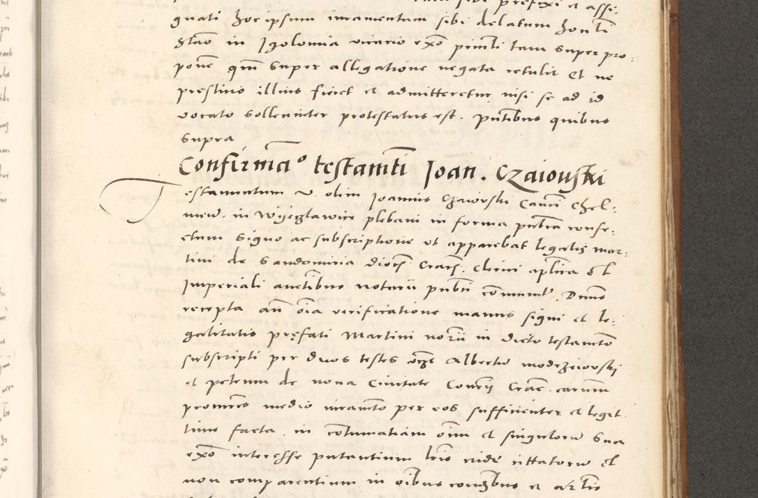 Zdjęcie nr 806 dla obiektu archiwalnego: Acta actorum, sententiarum tam diffinitivarum quam interloquutoriarum, decretorum, obligationum, quietationum et constitutionum procuratorum coram reverendo domino Andrea Przeczlauski scholastico vicarioque in spiritualibus generali Cracoviensi, ad annum Domini millesimum quingentesimum sexagesimum primum, cuius inditio quarta, pontidicatus Pii quarti, annus secundus, poeliciter sequuntur