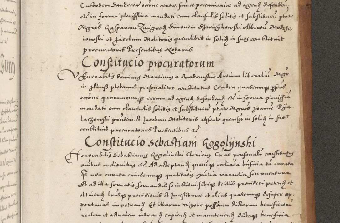 Zdjęcie nr 1246 dla obiektu archiwalnego: Acta actorum, sententiarum tam diffinitivarum quam interloquutoriarum, decretorum, obligationum, quietationum et constitutionum procuratorum coram reverendo domino Andrea Przeczlauski scholastico vicarioque in spiritualibus generali Cracoviensi, ad annum Domini millesimum quingentesimum sexagesimum primum, cuius inditio quarta, pontidicatus Pii quarti, annus secundus, poeliciter sequuntur