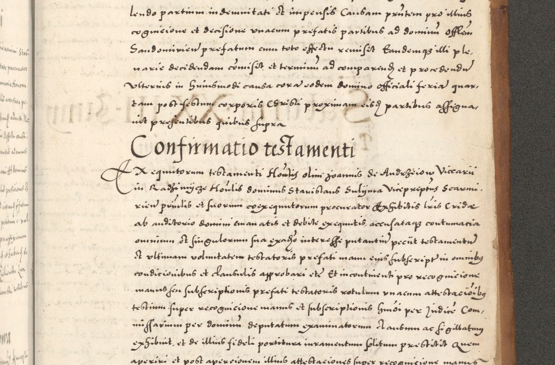 Zdjęcie nr 1244 dla obiektu archiwalnego: Acta actorum, sententiarum tam diffinitivarum quam interloquutoriarum, decretorum, obligationum, quietationum et constitutionum procuratorum coram reverendo domino Andrea Przeczlauski scholastico vicarioque in spiritualibus generali Cracoviensi, ad annum Domini millesimum quingentesimum sexagesimum primum, cuius inditio quarta, pontidicatus Pii quarti, annus secundus, poeliciter sequuntur