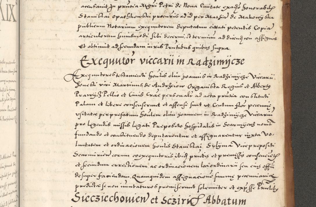 Zdjęcie nr 1238 dla obiektu archiwalnego: Acta actorum, sententiarum tam diffinitivarum quam interloquutoriarum, decretorum, obligationum, quietationum et constitutionum procuratorum coram reverendo domino Andrea Przeczlauski scholastico vicarioque in spiritualibus generali Cracoviensi, ad annum Domini millesimum quingentesimum sexagesimum primum, cuius inditio quarta, pontidicatus Pii quarti, annus secundus, poeliciter sequuntur