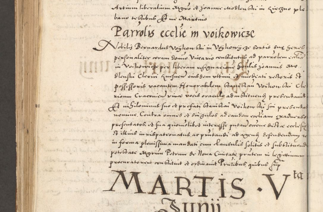 Zdjęcie nr 1233 dla obiektu archiwalnego: Acta actorum, sententiarum tam diffinitivarum quam interloquutoriarum, decretorum, obligationum, quietationum et constitutionum procuratorum coram reverendo domino Andrea Przeczlauski scholastico vicarioque in spiritualibus generali Cracoviensi, ad annum Domini millesimum quingentesimum sexagesimum primum, cuius inditio quarta, pontidicatus Pii quarti, annus secundus, poeliciter sequuntur