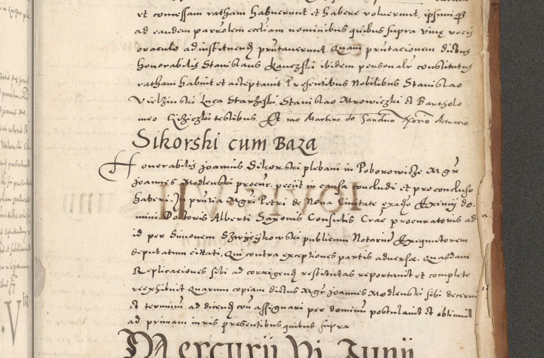 Zdjęcie nr 1234 dla obiektu archiwalnego: Acta actorum, sententiarum tam diffinitivarum quam interloquutoriarum, decretorum, obligationum, quietationum et constitutionum procuratorum coram reverendo domino Andrea Przeczlauski scholastico vicarioque in spiritualibus generali Cracoviensi, ad annum Domini millesimum quingentesimum sexagesimum primum, cuius inditio quarta, pontidicatus Pii quarti, annus secundus, poeliciter sequuntur