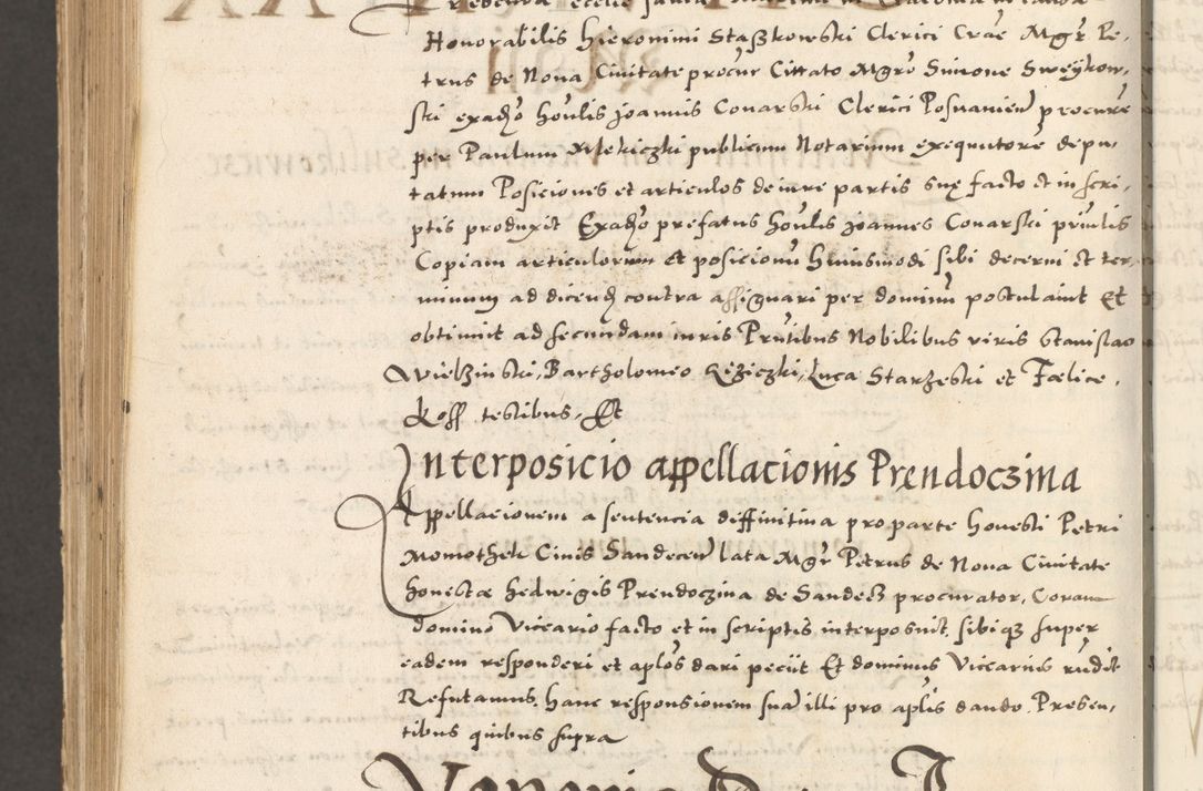 Zdjęcie nr 1231 dla obiektu archiwalnego: Acta actorum, sententiarum tam diffinitivarum quam interloquutoriarum, decretorum, obligationum, quietationum et constitutionum procuratorum coram reverendo domino Andrea Przeczlauski scholastico vicarioque in spiritualibus generali Cracoviensi, ad annum Domini millesimum quingentesimum sexagesimum primum, cuius inditio quarta, pontidicatus Pii quarti, annus secundus, poeliciter sequuntur