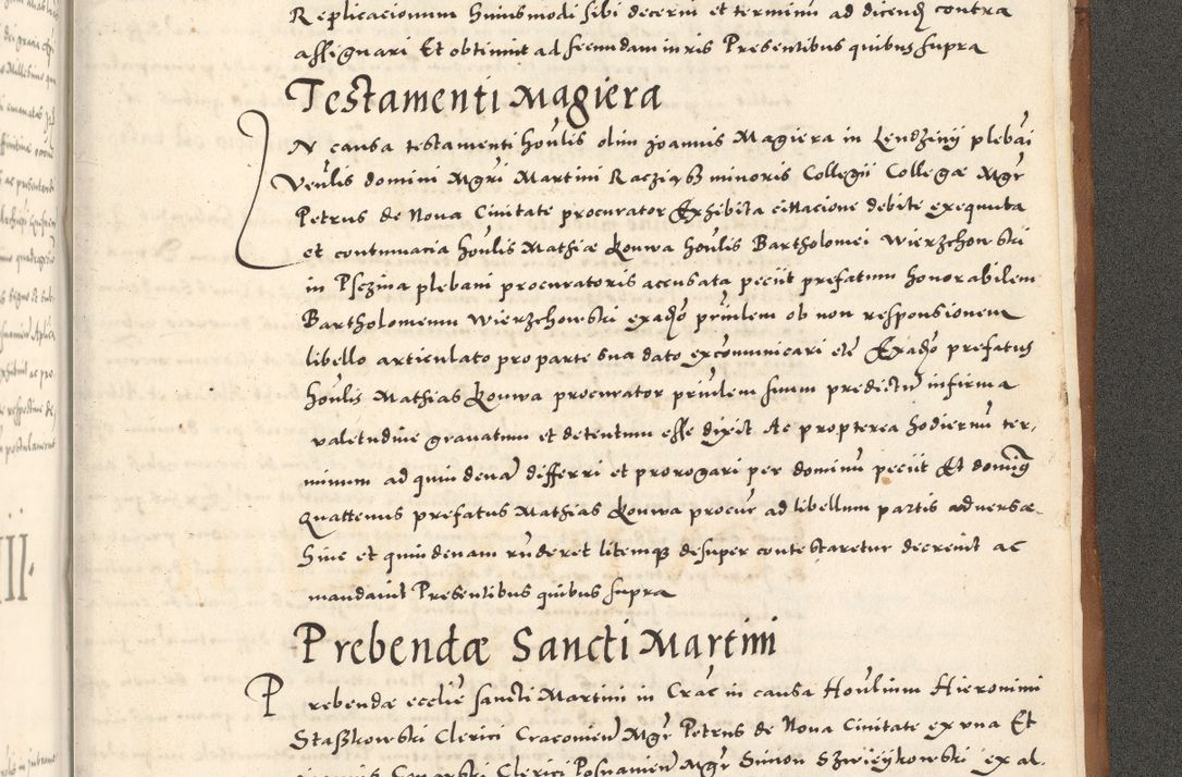 Zdjęcie nr 1228 dla obiektu archiwalnego: Acta actorum, sententiarum tam diffinitivarum quam interloquutoriarum, decretorum, obligationum, quietationum et constitutionum procuratorum coram reverendo domino Andrea Przeczlauski scholastico vicarioque in spiritualibus generali Cracoviensi, ad annum Domini millesimum quingentesimum sexagesimum primum, cuius inditio quarta, pontidicatus Pii quarti, annus secundus, poeliciter sequuntur