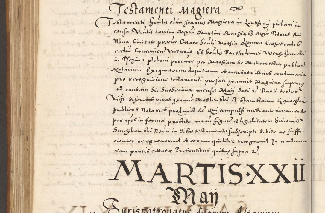 Zdjęcie nr 1223 dla obiektu archiwalnego: Acta actorum, sententiarum tam diffinitivarum quam interloquutoriarum, decretorum, obligationum, quietationum et constitutionum procuratorum coram reverendo domino Andrea Przeczlauski scholastico vicarioque in spiritualibus generali Cracoviensi, ad annum Domini millesimum quingentesimum sexagesimum primum, cuius inditio quarta, pontidicatus Pii quarti, annus secundus, poeliciter sequuntur